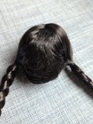 Kaya Wig C Black Braided Hair American Girl Doll Ooak Custom Replacement
