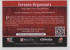 2012 Extreme Cfl 100 Years Historic Teams Grey Cup Toronto Argonauts Z9k
