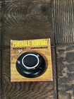 Vintage Portable Pocket Handbag Ashtray Red silver Round 4in Japan W  Box