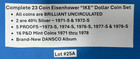 1971-1978 Complete Ike Eisenhower Dollars Set Of 23 Bu Unc Coins Dansco  25a