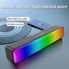 Soundbar Rgb Bluetooth Speaker System Wireless 3d Stereo Home Sound Bar Surround