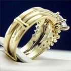 Wedding Band Women s Stainless Steel Engagement Eternity Cz Bridal Ring