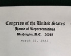 1981 Congressman Edward J  Derwinski Typed Signed Letter And Official Envelope
