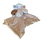 Nwt Linzy Baby Beige Puppy Dog Lovey Rattle Plush Spot Infant Security Blanket