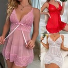 Babydoll Lingerie underwear Sexy Women s Nightwear Dress Lace Sleepwear G-string