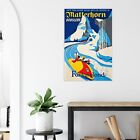 Disney Attraction Poster - Matterhorn  Retro  Disneyland Vintage Poster