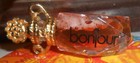 Bonjour Paris True Perfume Miniature  17oz Ornate Cap Cut Glass Collector Bottle