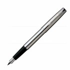 Parker Frontier Stainless Steel Ct Fountain Pen Chrome Steel Finish   Gift Case