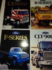 Lot Of 10 Vintage 1980s Ford Truck- Semi Trucks- Buses- L Series Brochures