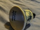 Hand Painted Blue   White Ceramic Windmill Bell Signed Glossy Finish