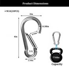 20pcs 4    Safety Spring Snap Hook M10 3 8  Carabiner Quick Link Snap Hooks For