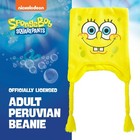 Spongebob Squarepants Beanie Hat Yellow Braided Tassels