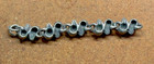 Vintage 2013 Alchemy England Pewter Skull Link Bracelet Biker Gothic Ossuary 4 