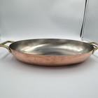 Paul Revere Ware Signature Solid Copper Stainless Steel Oval Au Gratin Pan Usa