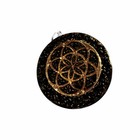 Tourmaline Sacred Geometry Orgone Energy Pendant Copper Orgonite Necklace Handma