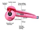 Miraqueen Hair Steam Ceramic Curler Wave Roller Lcd Screen Anti-scald Pink Sp-12