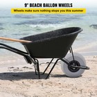 2pack 9  Balloon Wheels Beach Pneumatic Pu Tire For Kayak Cart Beach Trolley