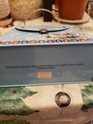 Vtg Hello Kitty Metal Purse Bag Lunch Holiday Christmas Blue5    X 6 5    X 3 