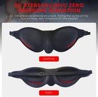 Moisture Chamber Glasses For Dry Eyes Soft Silicone Sleep Goggles Reusable Black