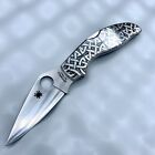 Spyderco Stainless Uptern C261p W celtic Pattern -  Lockback Knife - 2 82  Blade
