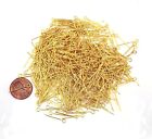 Bulk 500 Eyepins Gold Plated Steel Eye Pins 21 Gauge 20mm Long