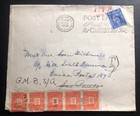 1948 London England Postage Due Cover To Sao Pablo Brazil Slogan Cancel