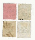 Set Of 4 Great Britain Used Official Gov t Parcels Stamps  o34-o37  Cv  231 00