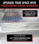  Pit Posse  125  Aluminum Diamond Plate Thread 1 8 Inch 3003 Alloy  12 X 18  