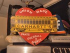 Vintage Union Made Carhartt s Advertising Porcelain Metal Sign