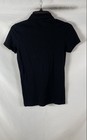 Burberry Brit Women s Black Short Sleeve Polo Shirt Placket Check Sz S