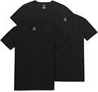 Stafford 3-pack Men s Heavy Weight 100  Cotton Crew-neck T-shirt Large Black