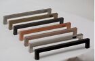Square Bar Pull Stainless Steel Kitchen Cabinet Handle - Multi Size And Colors