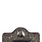 Victorian Floral Repousse Embossed Sterling Silver Dresser Mirror C1900