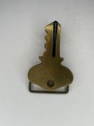 Vintage Brass Key Shape Belt Buckle 3    Black Accent Taiwan R o c 