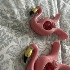 Flamingo Boca Clips Beach Towel Holders Set Of 2 Large Bag Or Towel Clips