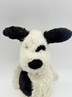 Jellycat Bashful Puppy Dog Plush Black White Medium Spots London Retired 12 