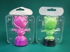 Solar Powered Dancing Toy Pink Shark   Green Shark Bobblehead Swaying Body  New