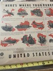 1942 Homefront Us Rubber Ad Here   s Where Your Rubber Is Going  Color 21 14 Orig