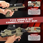 Sand Soft Bullet Toy Rifle Large Shell Ejecting 80 Bullets 40 Shells 3 Magazines
