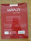 Manzi Girls Ballet Tights 40 Den Convertible Full Tights Sz 11-14 Pink  524 New