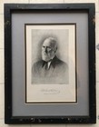 Abolitionist John Greenleaf Whittier Framed Antique Vintage Engraving Wall Art