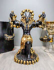 Ebros Anubis Statue Ankh Altar Weighing The Heart Against Feather Figurine 9 h