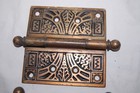 Antique Ornate Victorian Eastlake Door Hinges Set Of 3
