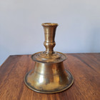 Candlestick Capstan Antique Solid Brass With Drip Pan Decorative