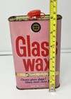Vintage Glass Wax Metal Tin Can 75  Full Pink Can Polishing As Is Untested Read