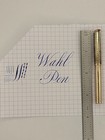 Wahl Checkerboard Gold Fountain Pen 14k Flexible Nib Restored  