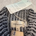 Thread   Supply Women S Nwt Black Gray Ribbed Mock Neck Sweater Office Work Wear