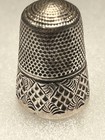 Antique 15 H g   Son Hallmarked Sterling Silver Thimble Sewing Tool  11d 
