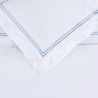 White Duvet Cover Luxury Hotel Quality Bedding Set 100  Cotton Embroidered Duvet