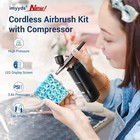Airbrush Kit With Compressor  32 Psi Cordless Air Brush Kit With Air Compressor